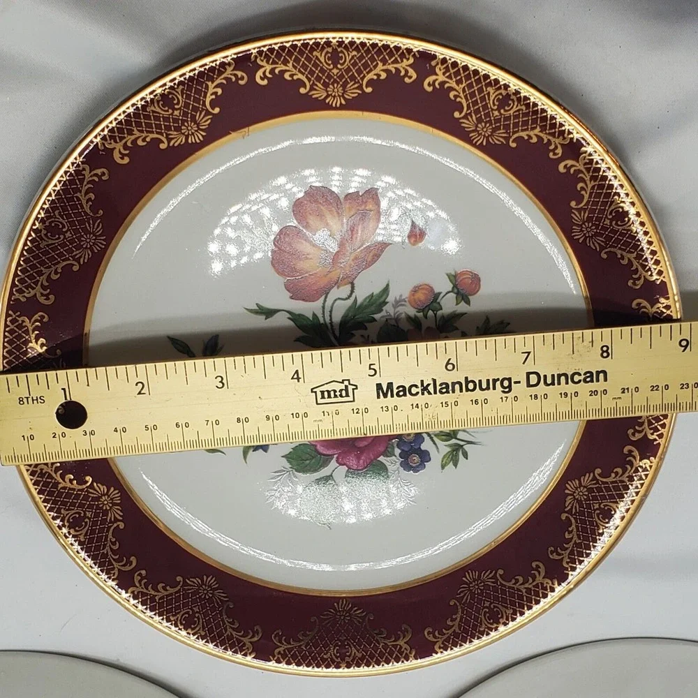 Set of 4 Royal Falcon Gift Ware Weatherby Stunning Plates Stoke-on-Trent England